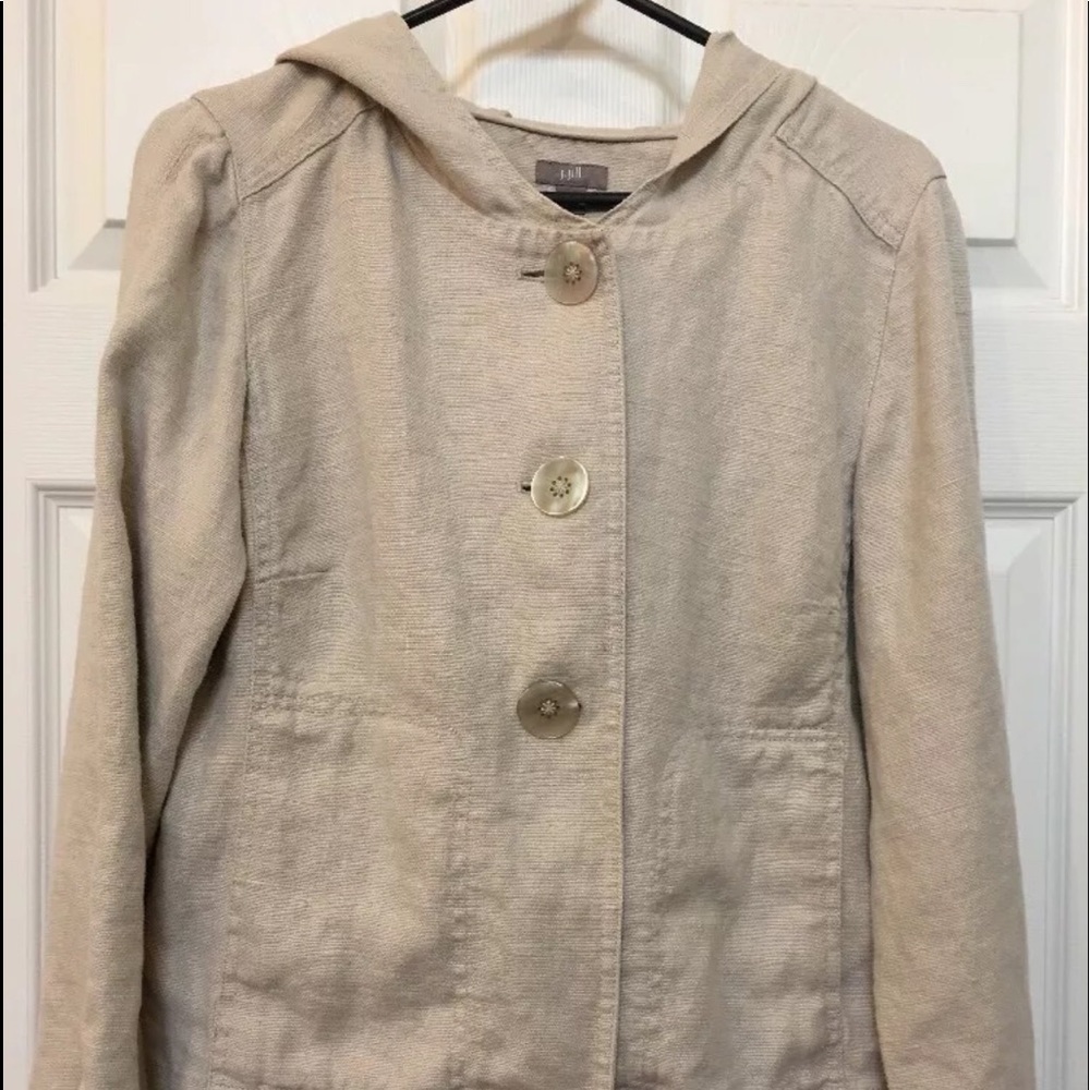 J. Jill hemp hooded jacket